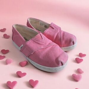 TOMS Kids Pink Slip-On Shoes